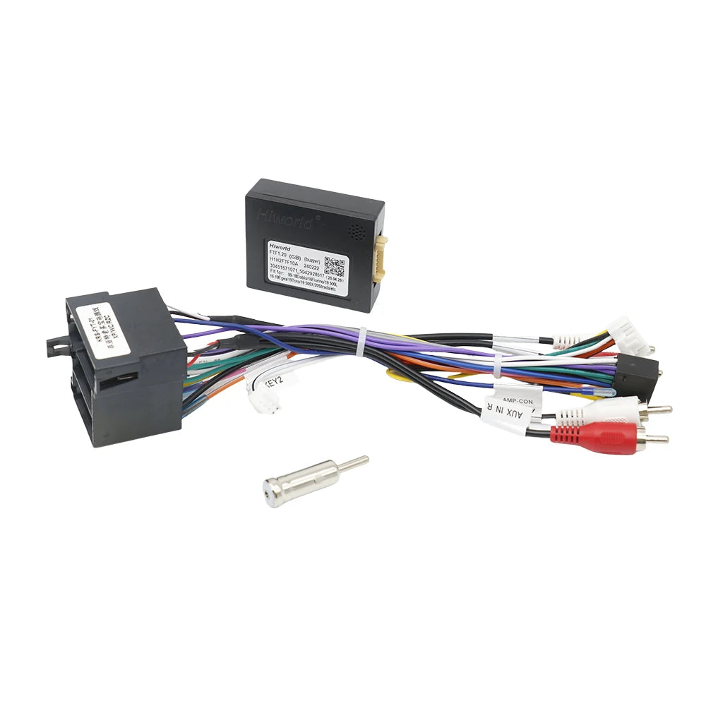 Canbus Box Decoder 16 Pin Car Android Wiring Harness for Fiat Doblo Punto Uno 500 Lancia Delta ISO Cable Adapter