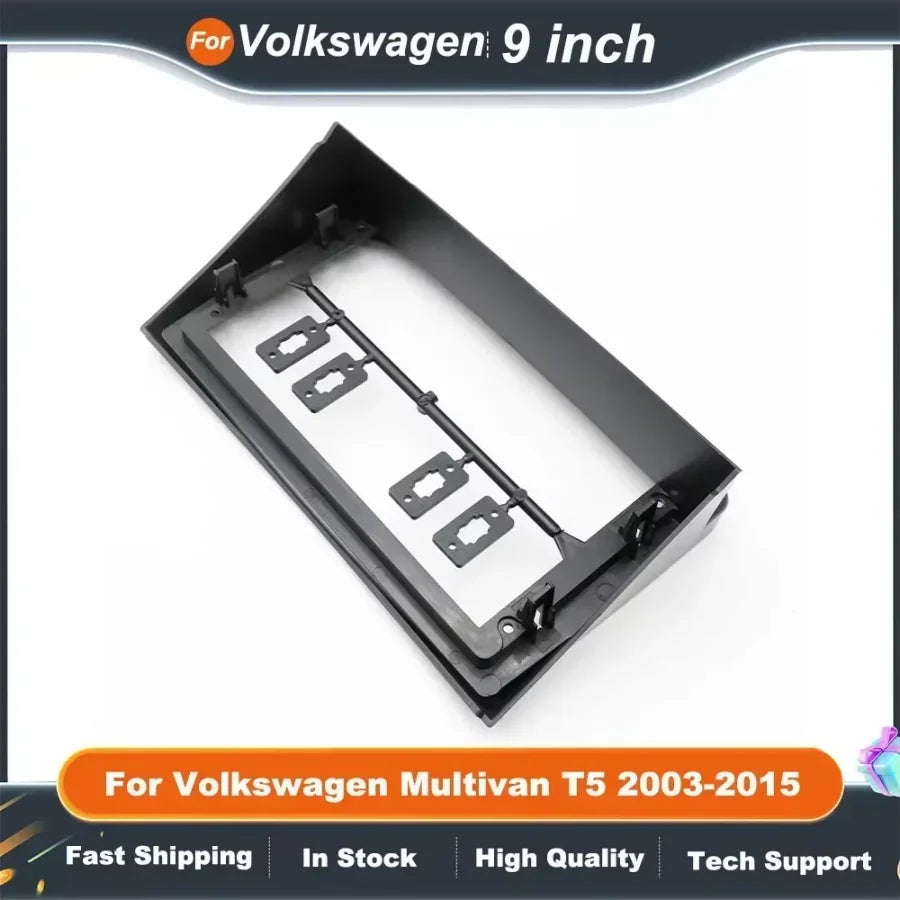 9 Inch 2Din Car Radio Fascia For Volkswagen Multivan T5 2003-2015  Android  MP5 Player Stereo Panel