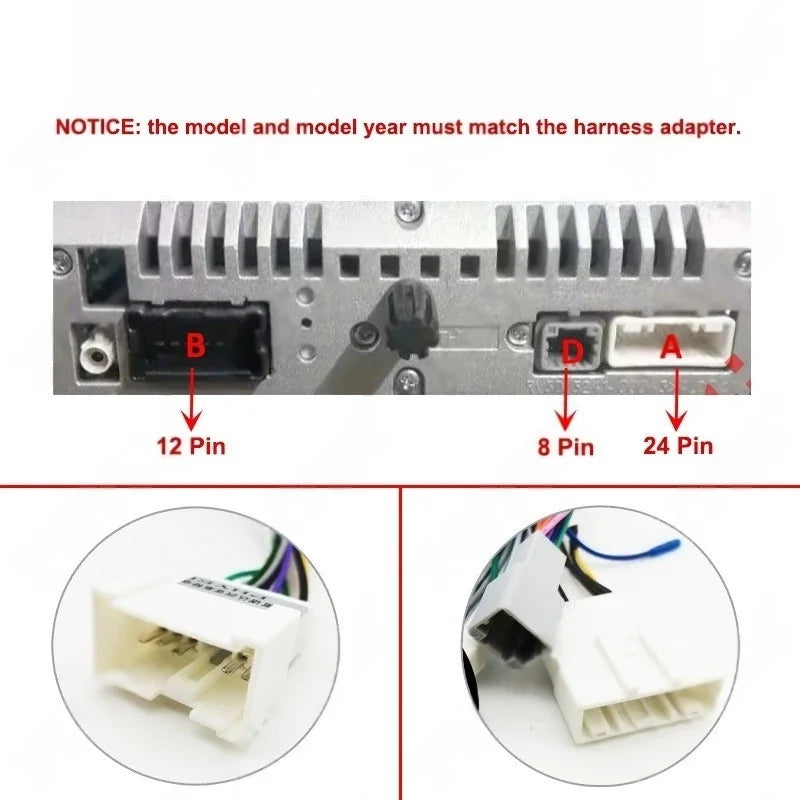 10" Android Radio Panel Frame for Renault Duster 2017-2020, Wiring Harness Adapter, CAN Bus Decoder, 12Pin 24Pin 8Pin Connector