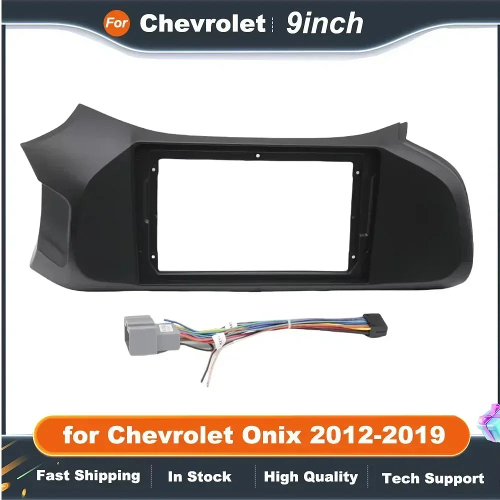 9 Inch 2Din Car Radio Frame for Chevrolet Onix 2012-2019 Installation DVD Big Screen Plastic Dash Mount Kit