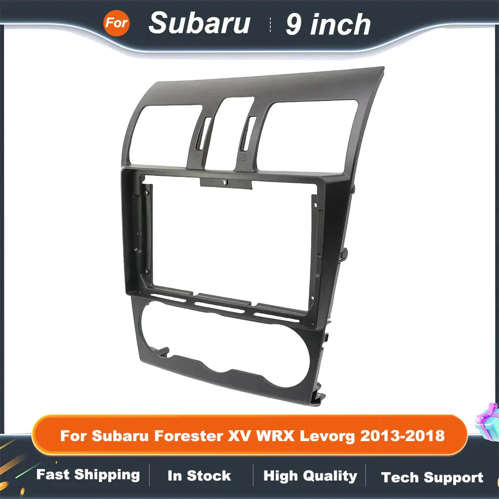 9 Inch Car Frame Fascia Adapter  For Subaru Forester XV WRX Levorg 2013-2018 Android Radio Dash Fitting Panel Kit