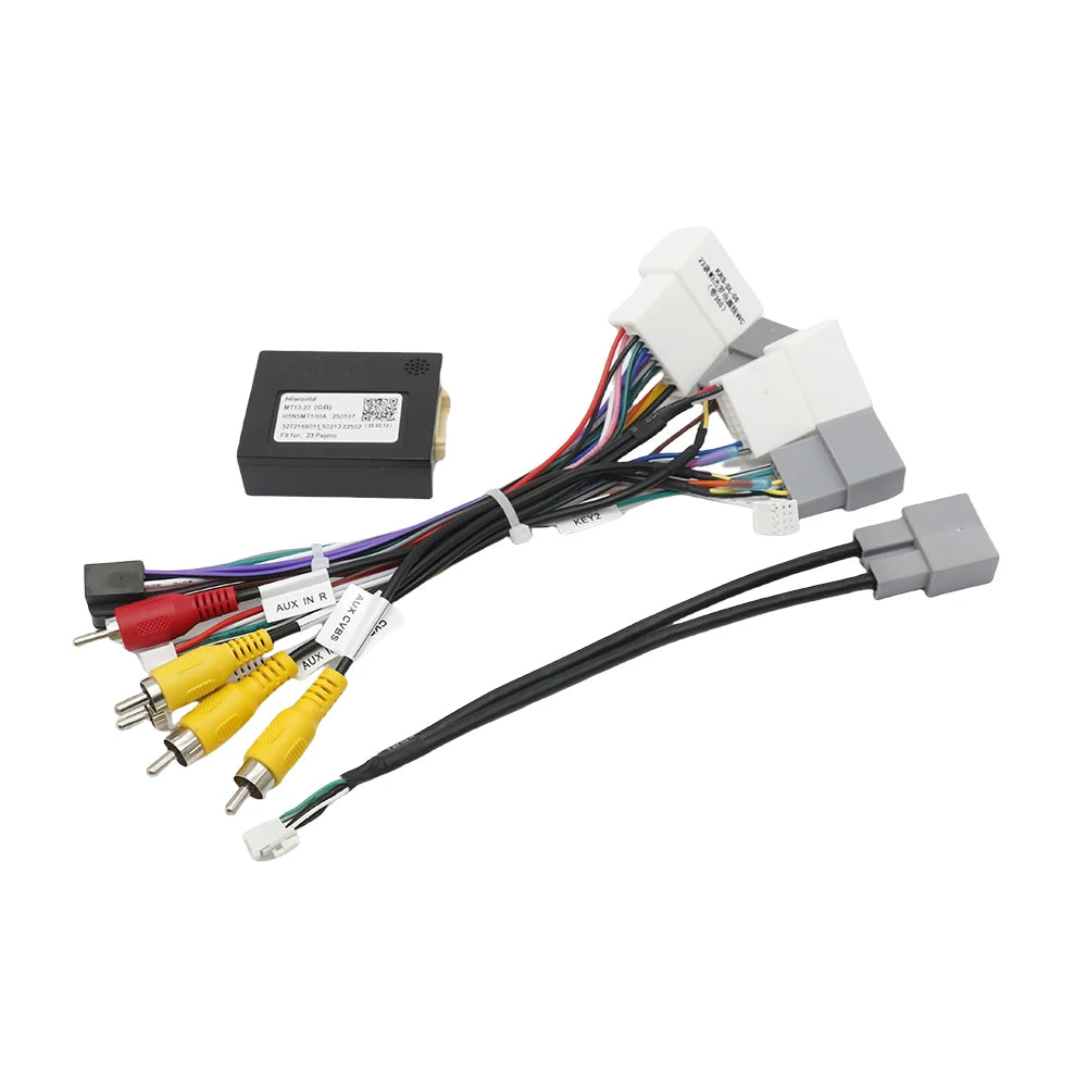 16pin Wiring Harness Adapter Canbus Box Decode for Mitsubishi Pajero Sport Android Radio Power Cabler