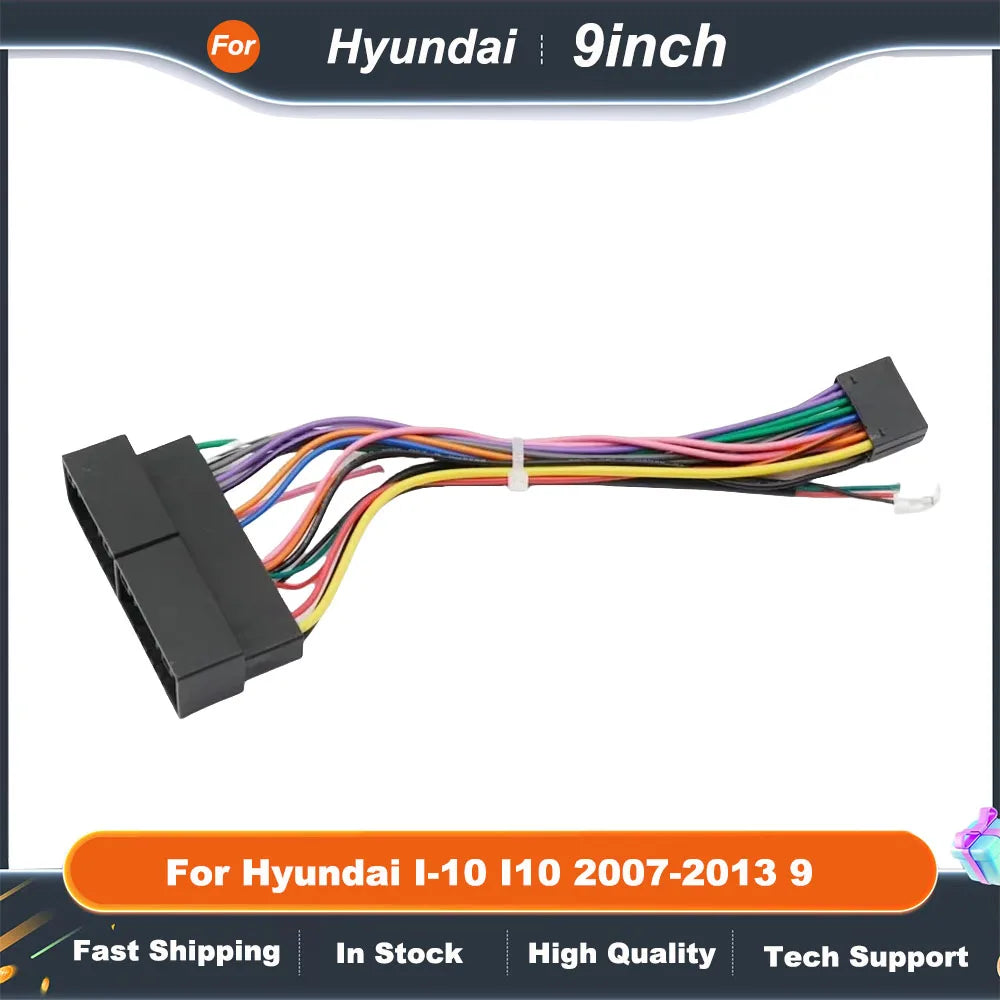 2Din Car Radio Fascia Frame for Hyundai i10 2007-2013 9" Big Screen Stereo Dash Panel Mount Refitting Kit