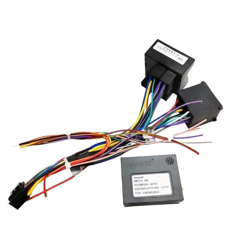 Quadlock Harness Adapter CAN Bus Decoder 16 Pin Plug to Quad Lock Female Connector Car Android Wiring Cable for BMW E39 E46