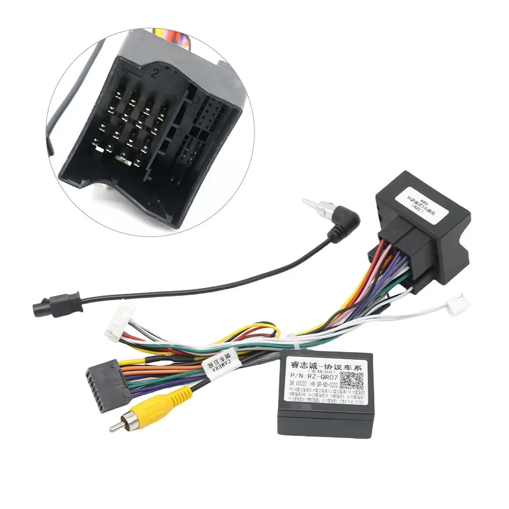 9 Inch Car Frame Canbus Box Cable For CHERY TIGGO 3 3x 2016+ Android Big Screen Dash Panel  Fascia