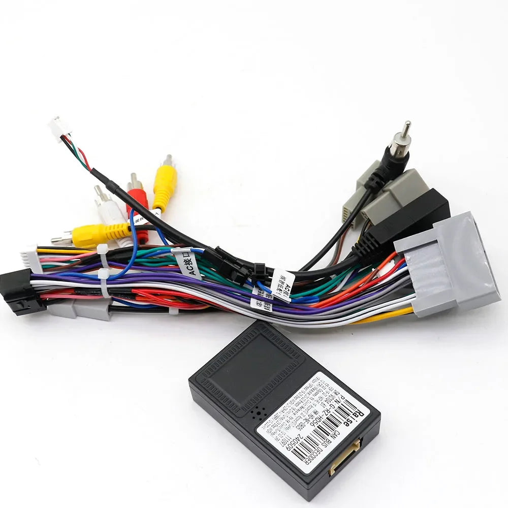 KARUIS Car 16pin Audio Wiring Harness With Canbus Box For Honda Civic CRV Breeze Aftermarket Stereo Installation Wire Adapter