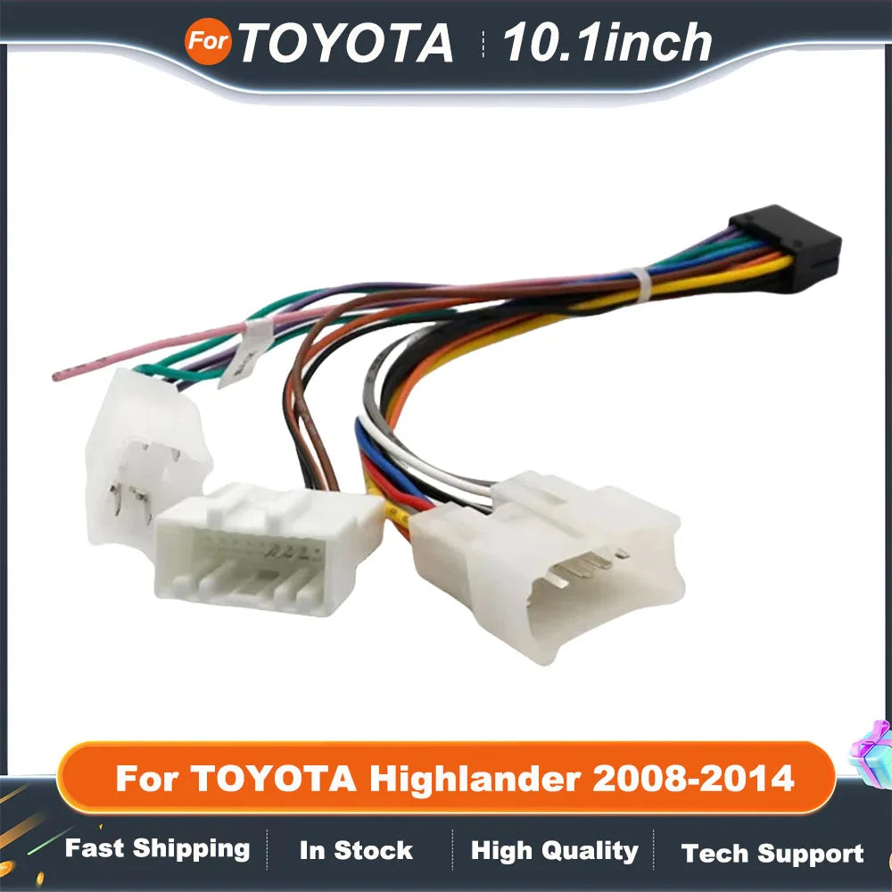 10.1 Inch Car Radio Fascia Panel For TOYOTA Highlander 2008-2014 Stereo Frame Kit