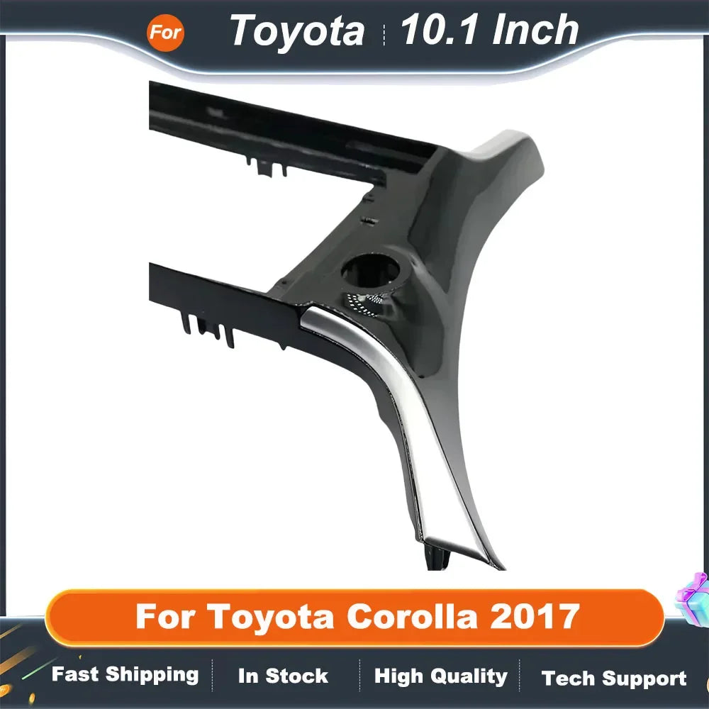 10.1 Inch Car Radio Fascia Frame for Toyota Corolla 2017 2DIN Dashboard Installation Panel Kit
