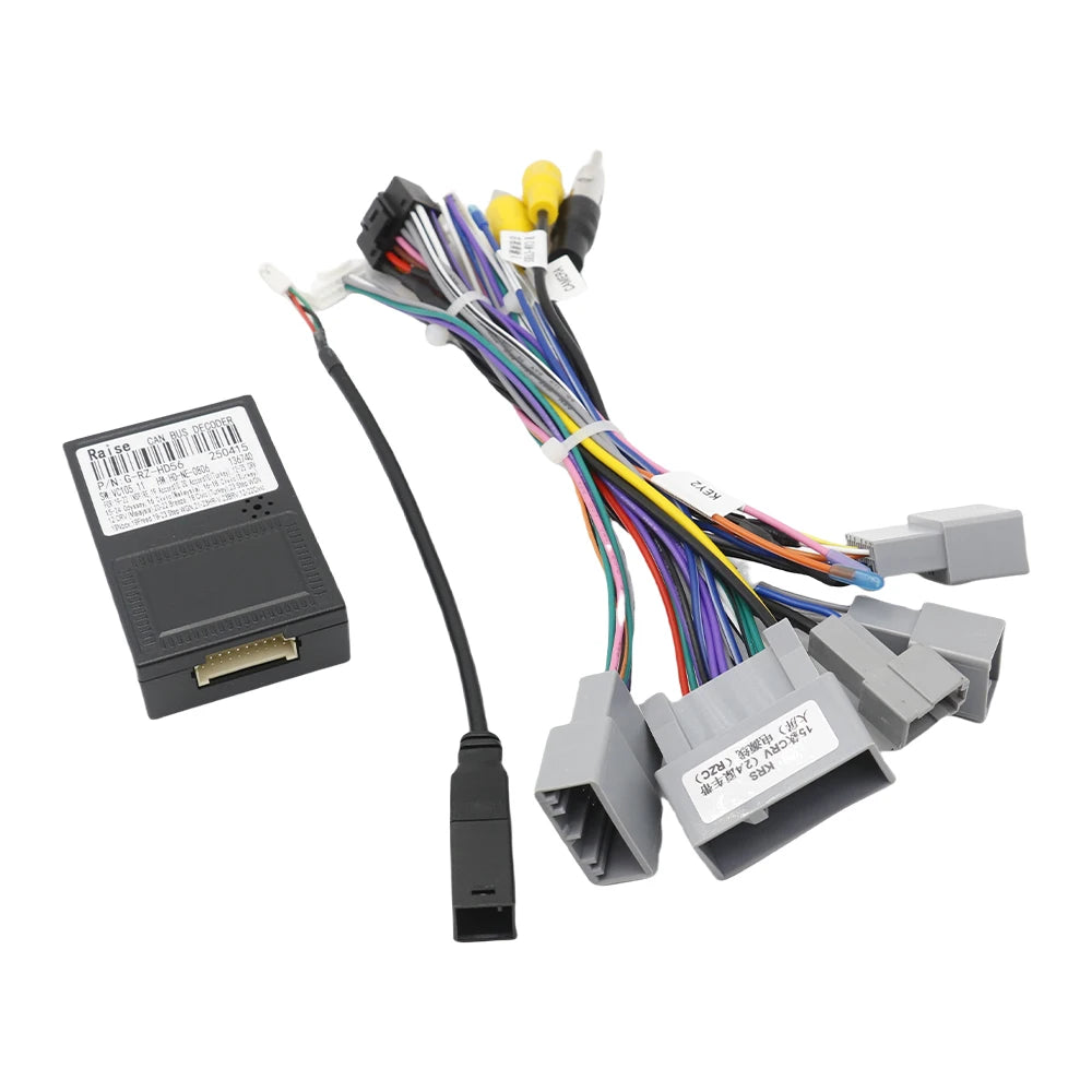 2 Din Video Player Car Radio Stereo For Honda CRV2.4 2015 For CIVIC 2014 Wiring Harness Cable Adapter Canbus Box