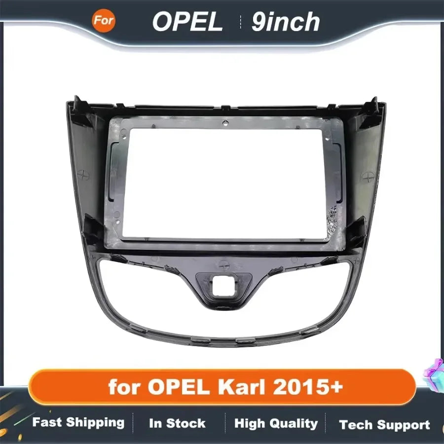 9 inch car stereo panel For OPEL Karl 2015+ Facia GPS Dash Kit Install Console 9inch Plate Adapter Bezel Trim Cover Frame