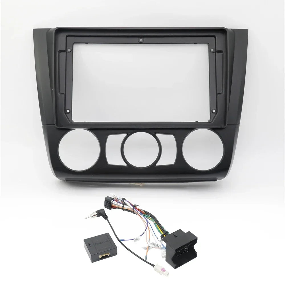 For BMW 1 Series E81 E82 E87 E88 2008-2012 Car Radio Fascias Installation Dash Frame 2 Din Panel DVD Gps Mp5 Android Player Trim