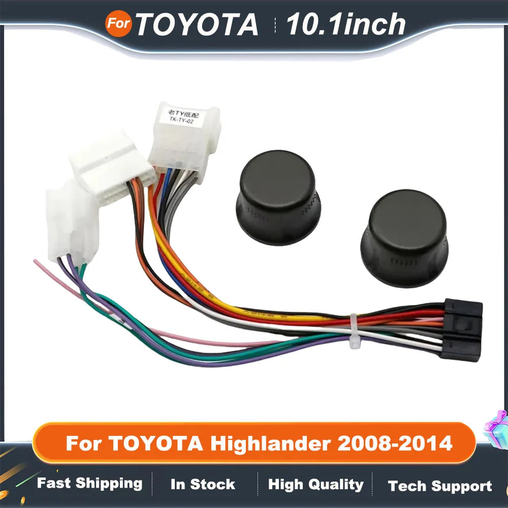 10.1 Inch Car Radio Fascia Panel For TOYOTA Highlander 2008-2014 Stereo Frame Kit