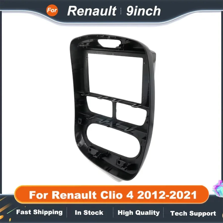 9 Inch Car Radio Fascia Frame for Renault Clio 4 2012-2021  Android Canbus Dash Panel with Decoder Box Installation Kit