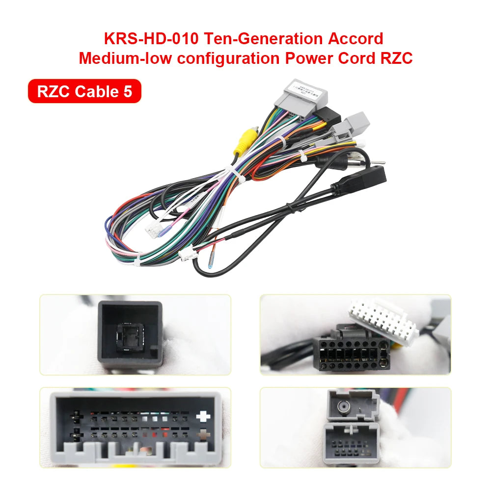 16pin Radio Power Cord for Honda CRV ACCORD CIVIC ELYSION ODYSSEY FIT for JAZZ RZC Car Radio Android Power Cable Wiring Harness