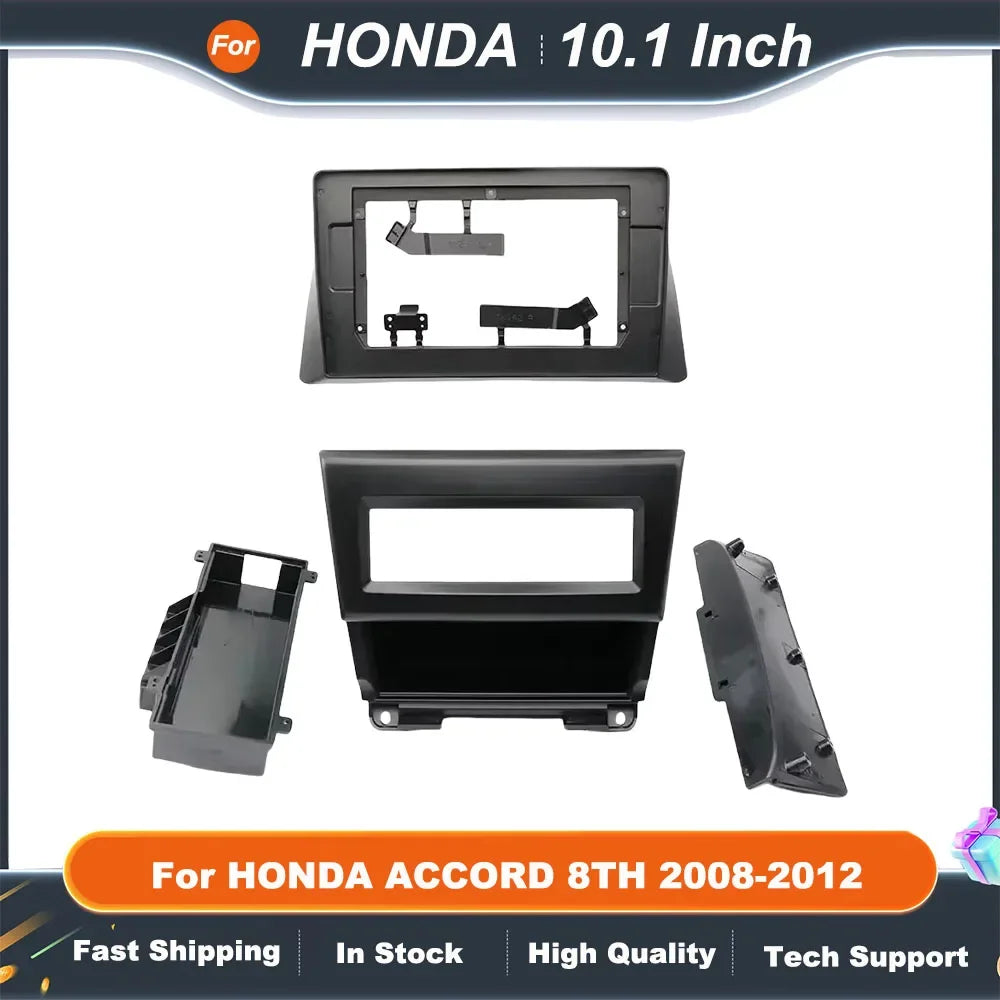 10.1 Inch 2DIN Car Radio Fascia Frame Dashboard Panel for Honda Accord 8th 2008-2012 Stereo Installation Kit