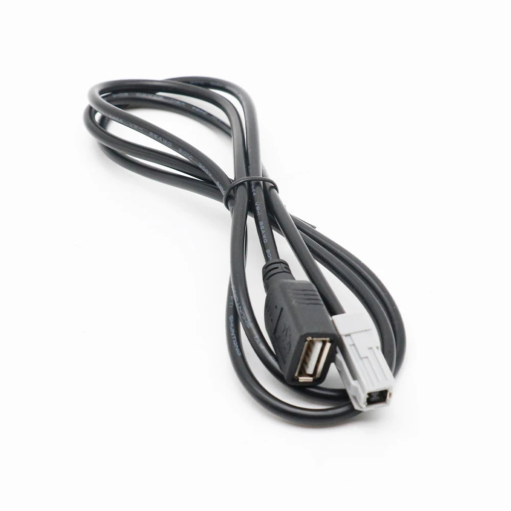 4 6 Pin Car CD Radio USB Music Aux Audio Media Data Wire Plug Cable Connector Adapter for Toyota Camry Reiz RAV4 for Mazda CX-5