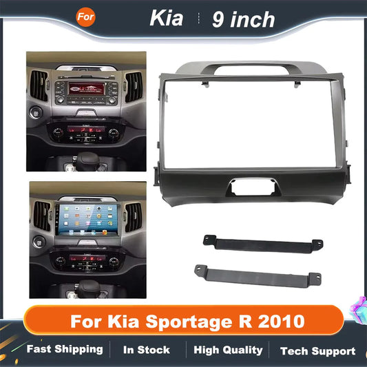 9" Car Stereo Fascia Panel for Kia Sportage R 2010  Android Radio Dash Kit