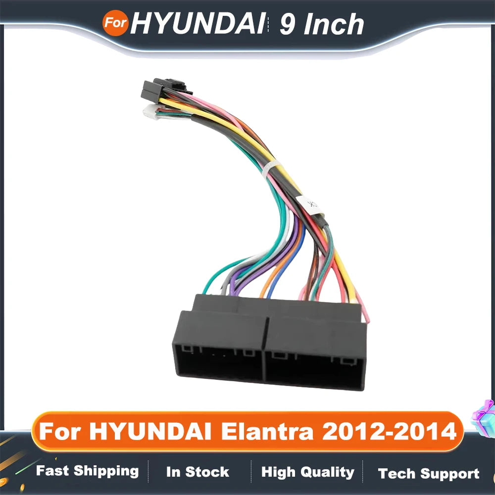 9 Inch Car Radio Frame Android For HYUNDAI Elantra 2012-2014 Stereo GPS MP5 Player Frame 2 Din Head Unit Fascia Cover Kit