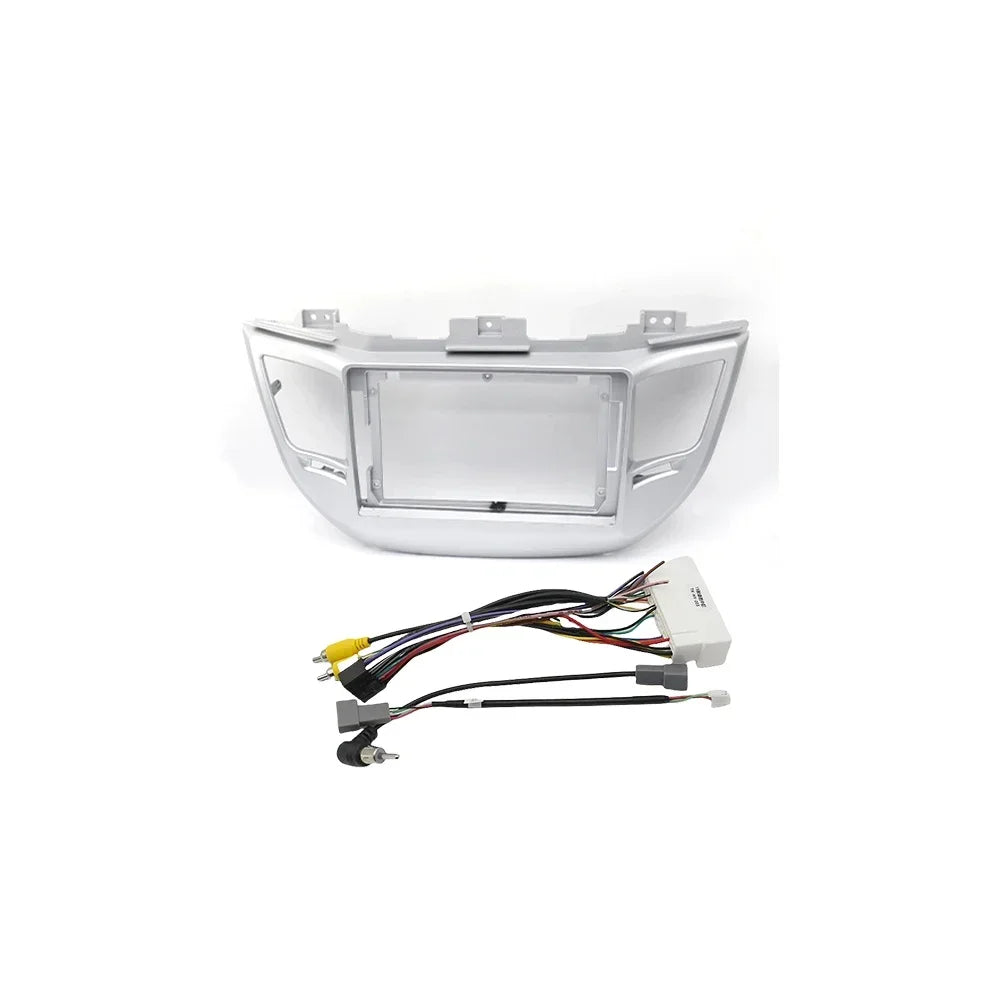 For HYUNDAI Tucson 2015~2017(9Inch)Car Radio Fascias Android GPS MP5 Stereo Player 2 Din Head Unit Panel Dash Frame Installation
