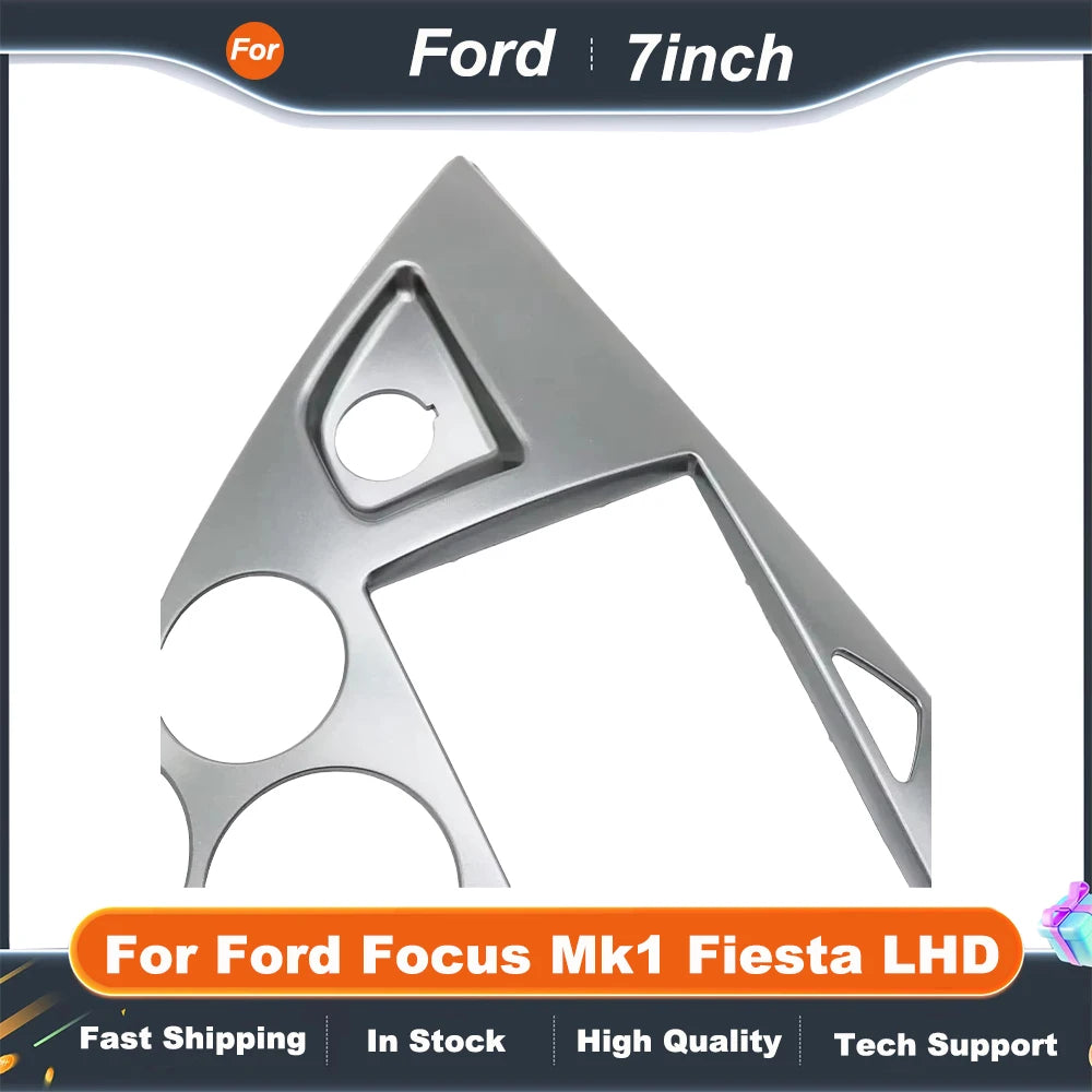 7 Inch Car Radio Fascias For Ford Focus Mk1 Fiesta LHD Android GPS MP5 Stereo Player 2 Din Panel Dash Frame Installat