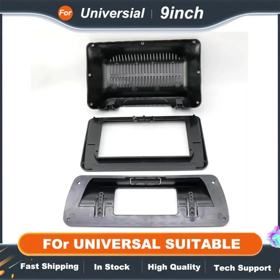 9/10 Inch Universal Car Truck Frame Radio Android MP5 Player Casing Frame 2Din Head Unit Fascia Dash Cover Panel