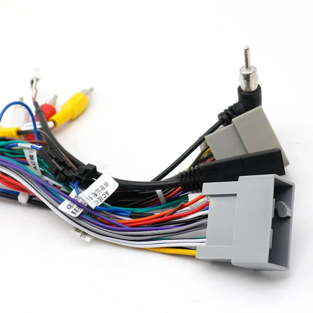 KARUIS Car 16pin Audio Wiring Harness With Canbus Box For Honda Civic CRV Breeze Aftermarket Stereo Installation Wire Adapter