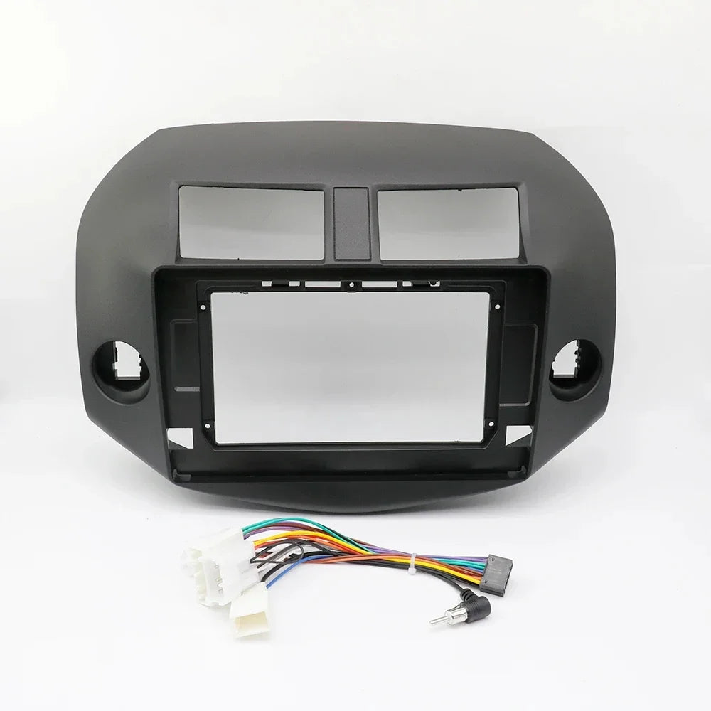 9Inch/10.1Inch  Car DVD Frame Audio Fitting Adaptor Dash Trim Kits Facia Panel For Toyota RAV4 2007-2012 Double Din Radio Player