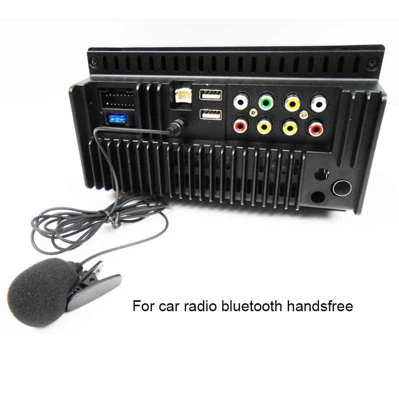 External Microphone Car Bluetooth Handsfree Kit 1.5 Meters Clip-on Gold-plated 3.5mm Aux Mic MIC15S 4-segment plug
