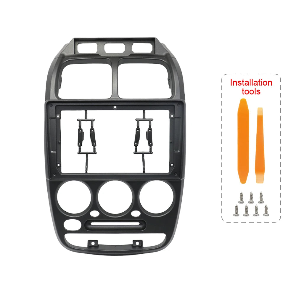 For Hyundai Accent Verna 1999-2005 9 Inch Car Frame Fascia Adapter Android Radio Dash Fitting Panel Kit