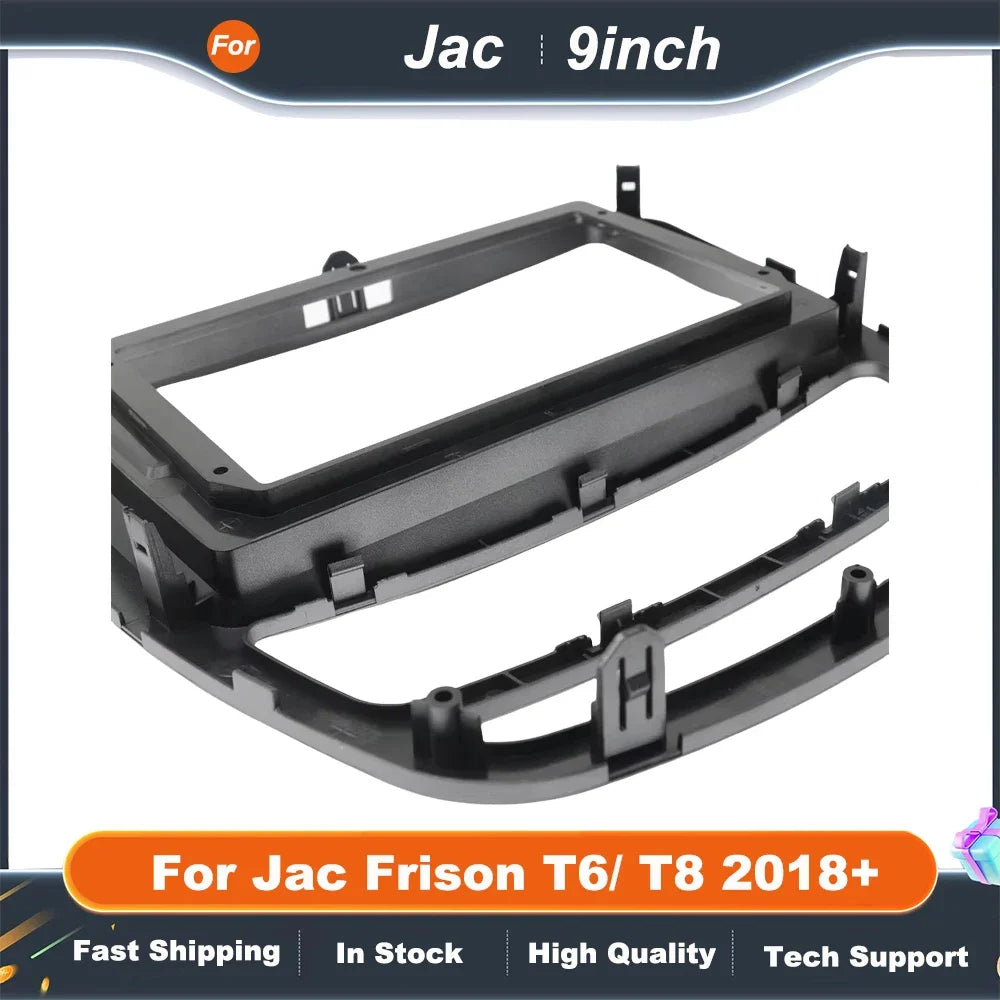 9 Inch Car Radio Trim Panel for Jac Frison T6/T8 2018+  Android Dash Frame Fascia Adapter Kit
