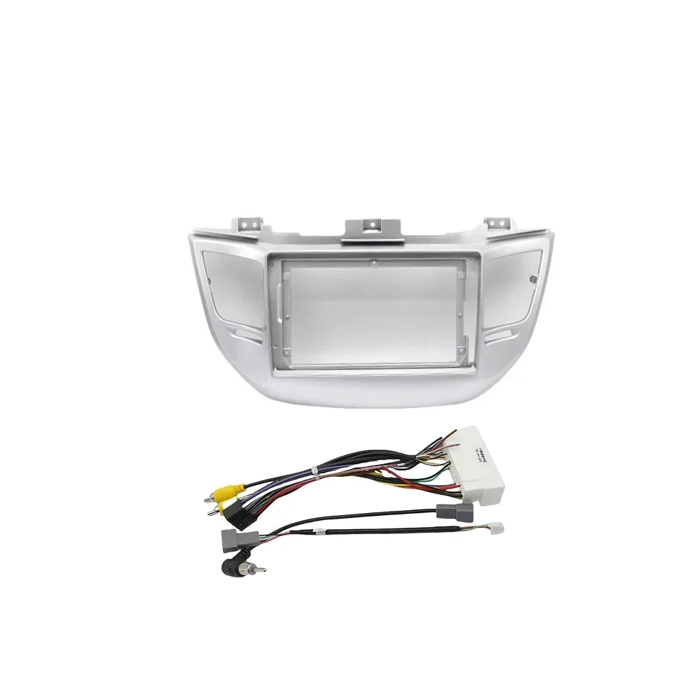 For HYUNDAI Tucson 2015~2017(9Inch)Car Radio Fascias Android GPS MP5 Stereo Player 2 Din Head Unit Panel Dash Frame Installation