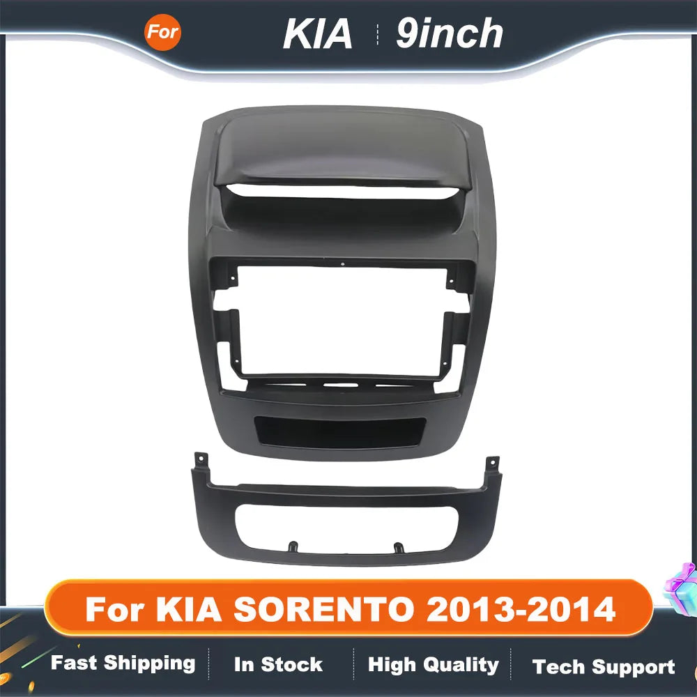 9INCH Car Radio Fascias For KIA SORENTO 2013-2014 Android GPS MP5 Stereo Player 2 Din Head Unit Panel Dash Frame