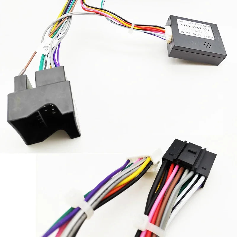 Quadlock Harness Adapter CAN Bus Decoder 16 Pin Plug Quad Lock Connector Car Android Head Unit Wiring Cable for BMW 3 E90 X1 E84