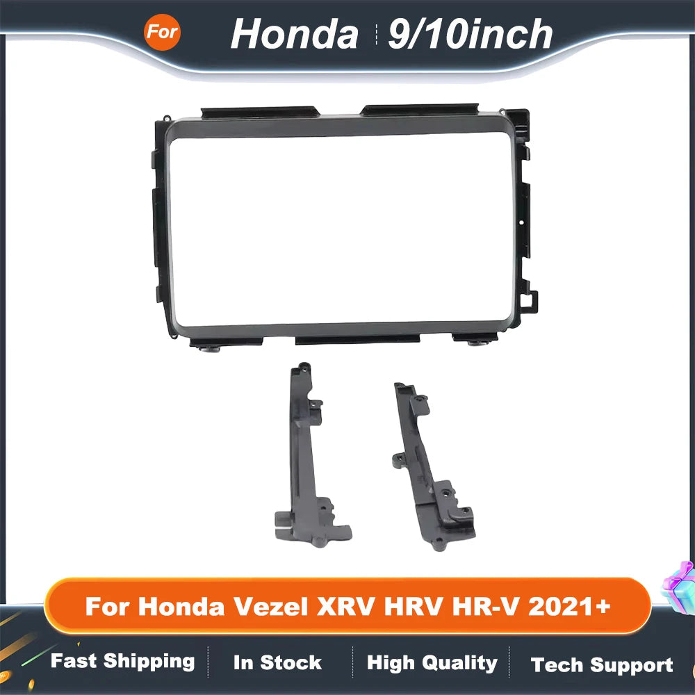 9 Inch 10 Inch car stereo panel Adapter Canbus Box Decoder For Honda Vezel XRV HRV HR-V 2021+ Android Radio Dash Fitting Panel K