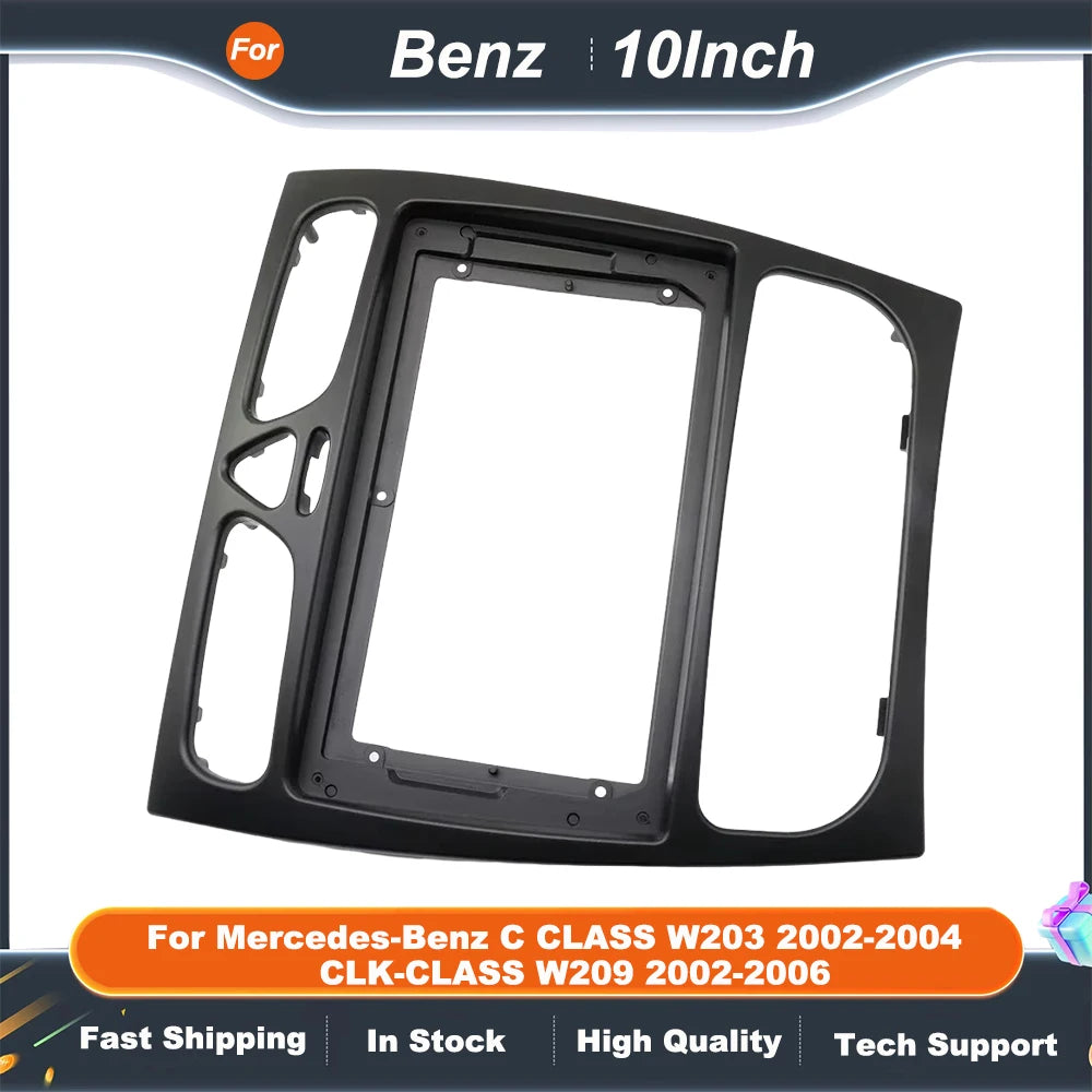 9 Inch Car Radio Fascia For Mercedes-Benz C CLASS W203 2002-2004 CLK-CLASS W209 2002-2006 Car Stereo Housing Frame