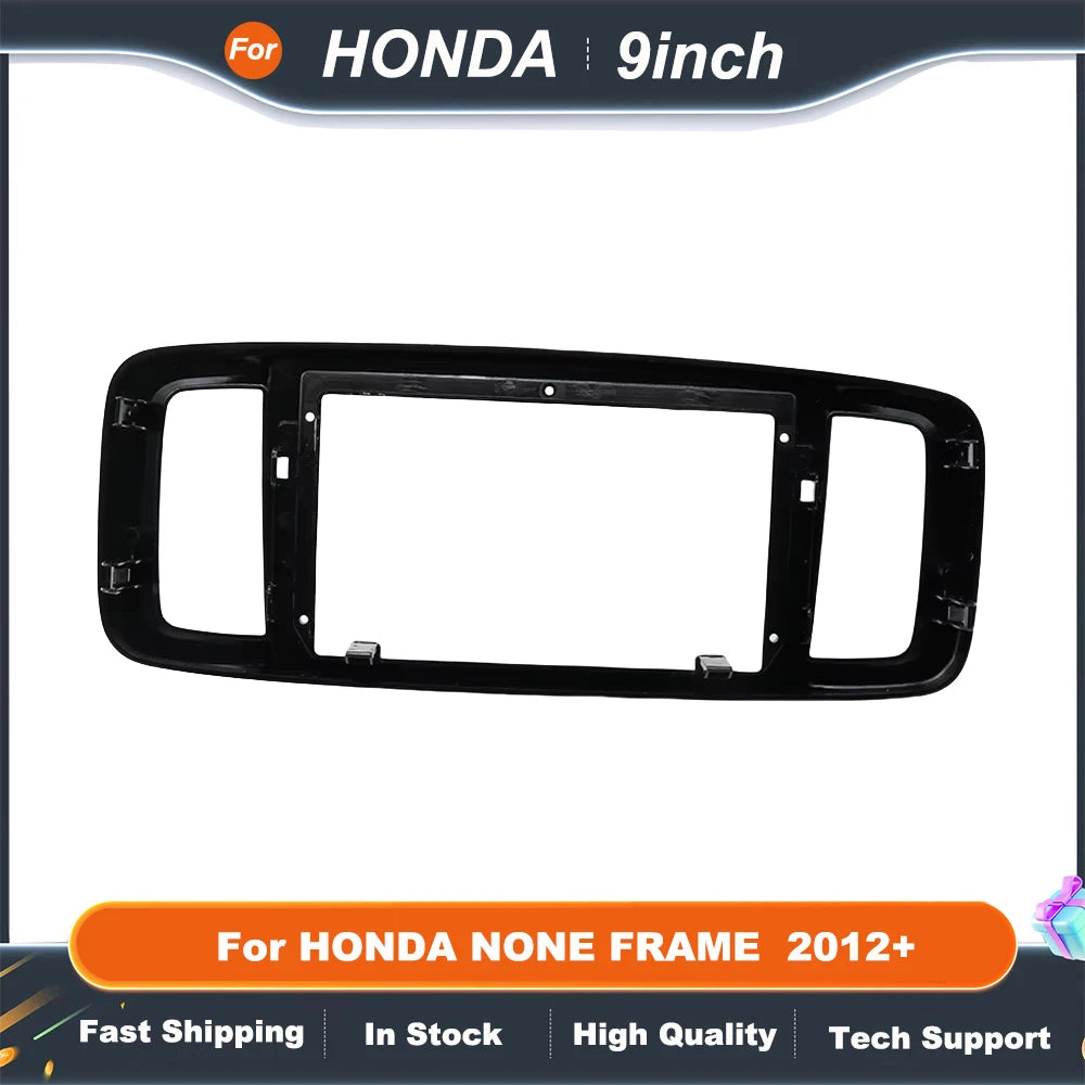 9 Inch Car Radio Stereo For HONDA NONE FRAME  2012+ GPS MP5 Android Player 2 Din Fascias Panel DashBoard Cover