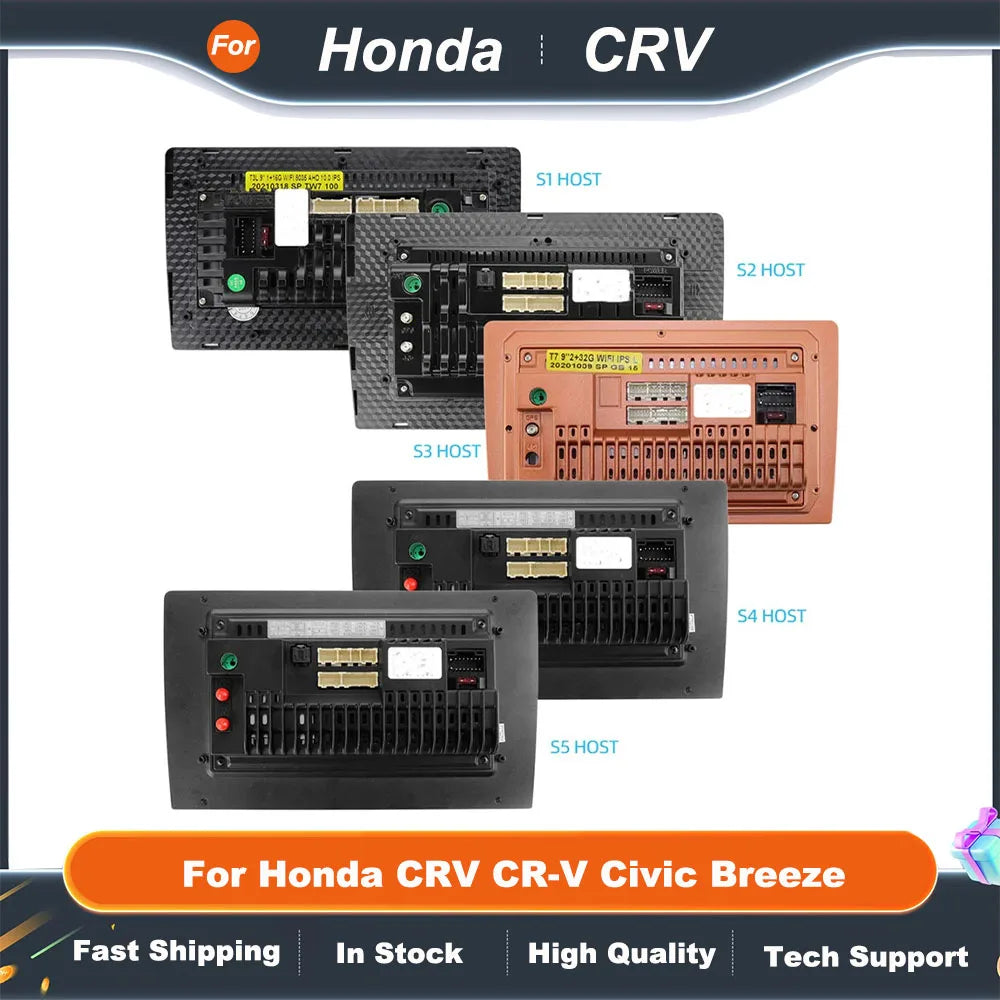 Car 16pin Wiring Harness Adapter Canbus Box For Honda CRV CR-V Civic Breeze Android Radio Power Cable HD-RZ-06