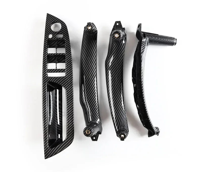 LHD RHD Upgraded Interior Fiber Door Handle Cover Trim Replacement For BMW X5 X6 E70 E71 E72 2007-2014