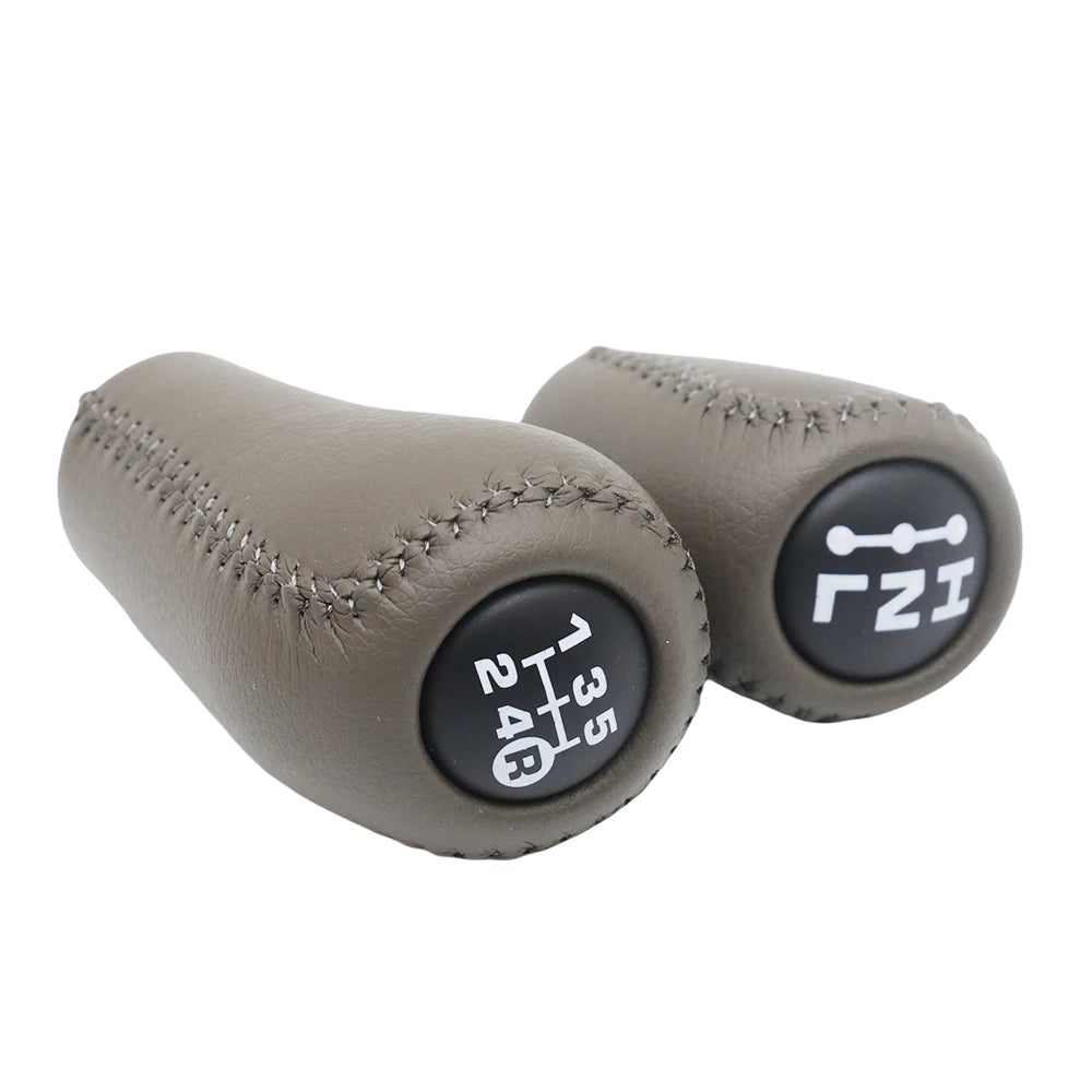 Real Leather For Toyota Prado LC120 Land Cruiser  2003-2009 Car 5 Speed MT Gear Shift Knob Transmission+Transfer
