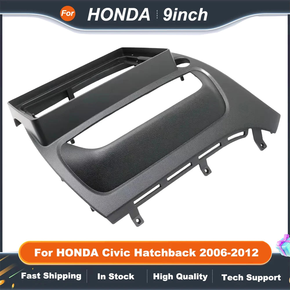 9 Inch 2DIN Android car stereo panel For HONDA Civic Hatchback 2006-2012 Stereo Player Frame Head Unit Dash Panel Installation
