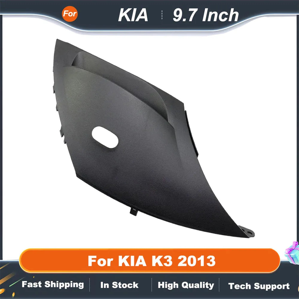 9.7 Inch 2 Din Car Radio Fascias For KIA K3 2013 Tesla Style Multimedia Frame Video Player Navigation DVD Panel Trim