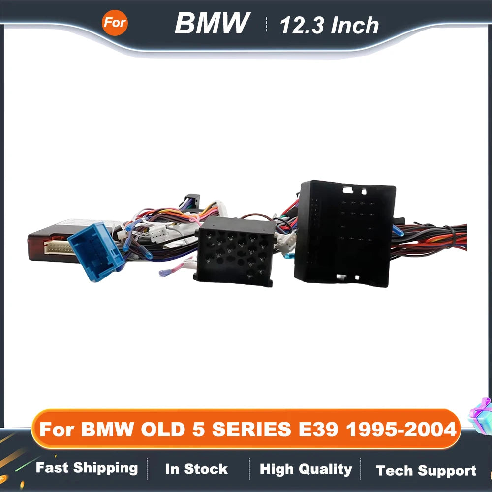 12.3 Inch Car Frame Fascia Adapter  For BMW OLD 5 SERIES E39 1995-2004 Navigation Android Radio Dash Fitting Panel Kit