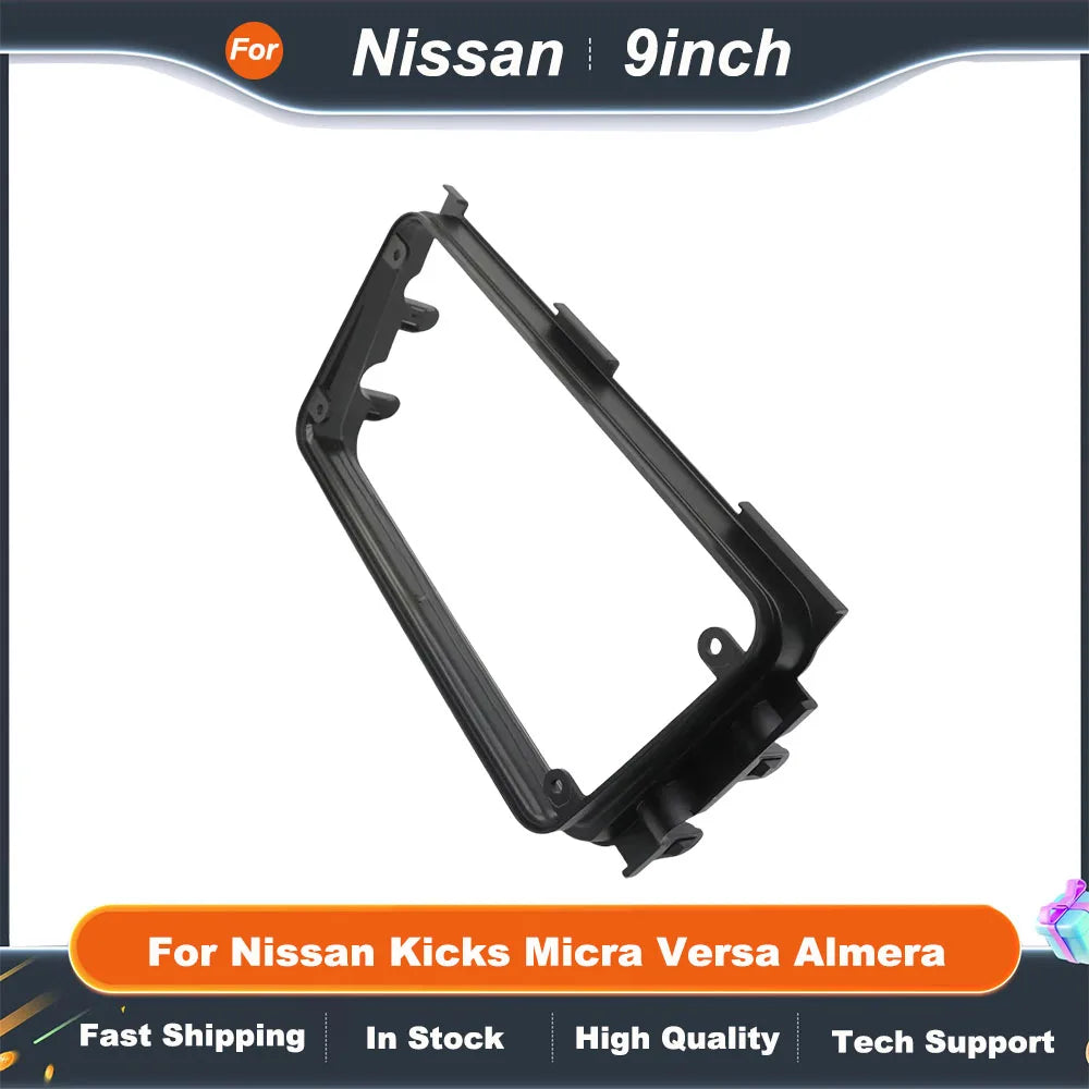 9 inch Car Frame Fascia Adapter Android Radio Dash Fitting Panel Kit For Nissan Kicks Micra Versa Almera