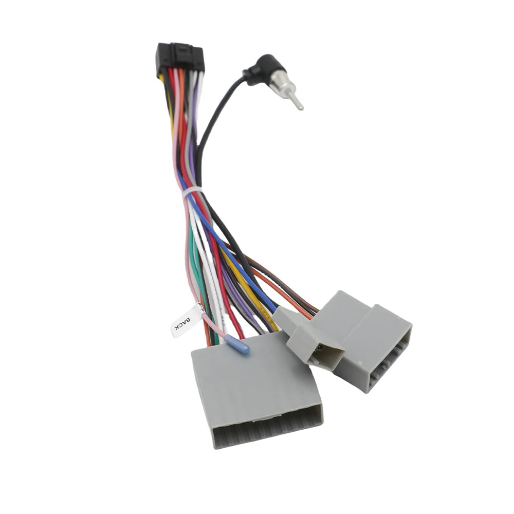 For Mitsubishi Lancer Outlander Radio Wiring Harness 16 Pin To 17 Pin Connector for Honda Civic 8 CRV 3 Android Cable Adapter