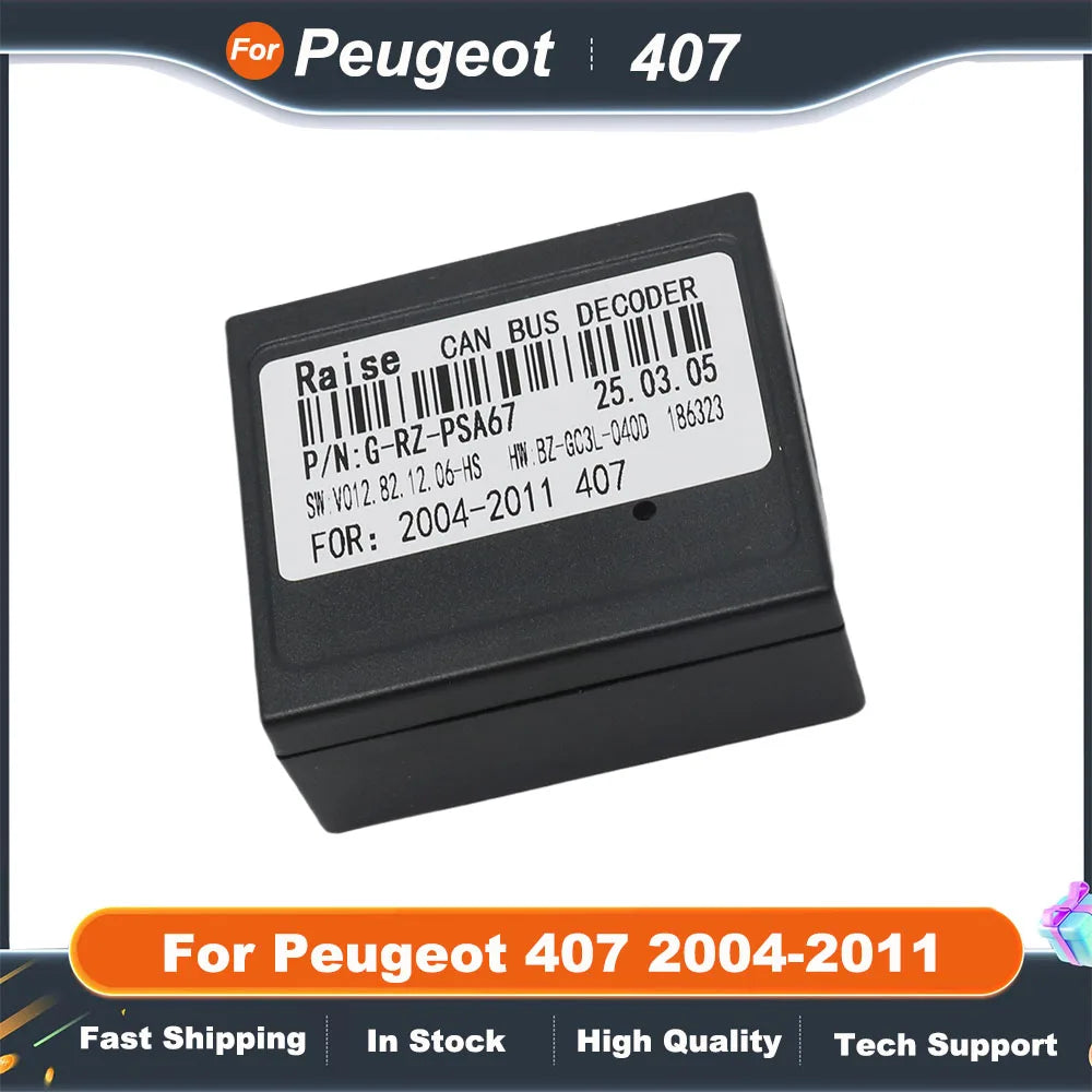 Raise PSA-RZ-67 Android Radio Head Unit 16 Pin Power Canbus For Peugeot 407 2004-2011 Multimedia Player Car Radio Touch Screen