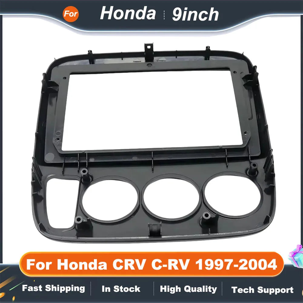 9 Inch Car Radio Frame Adapter For Honda CRV C-RV 1997-2004 Android Radio Dash Fitting Panel Kit