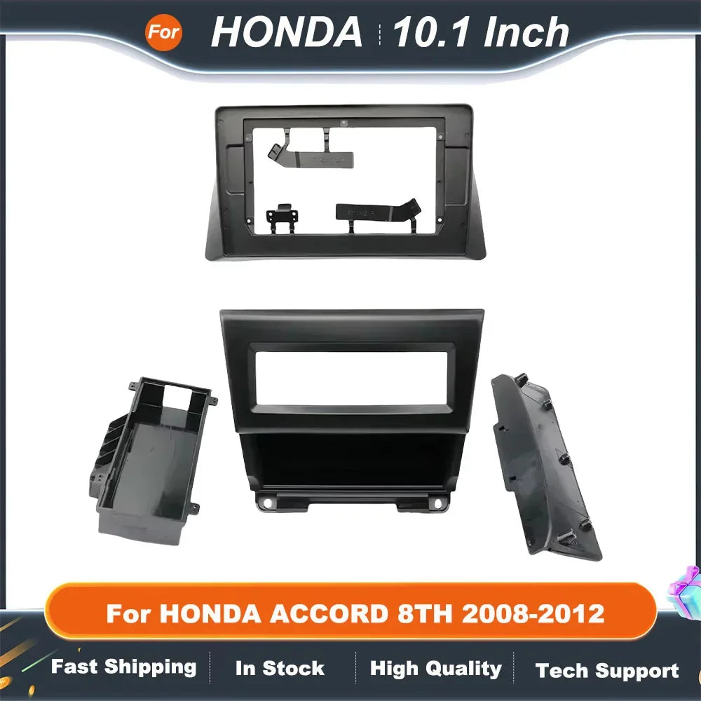 10.1 Inch 2DIN Car Radio Fascia Frame Dashboard Panel for Honda Accord 8th 2008-2012 Stereo Installation Kit