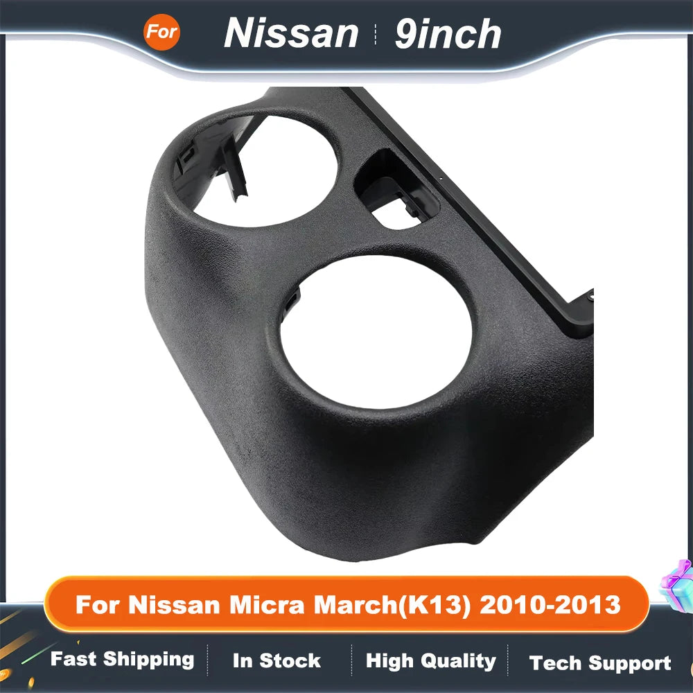 9 Inch car multimedia frame For Nissan Micra March(K13) 2010-2013 Android Radio Dash Fitting Panel Kit