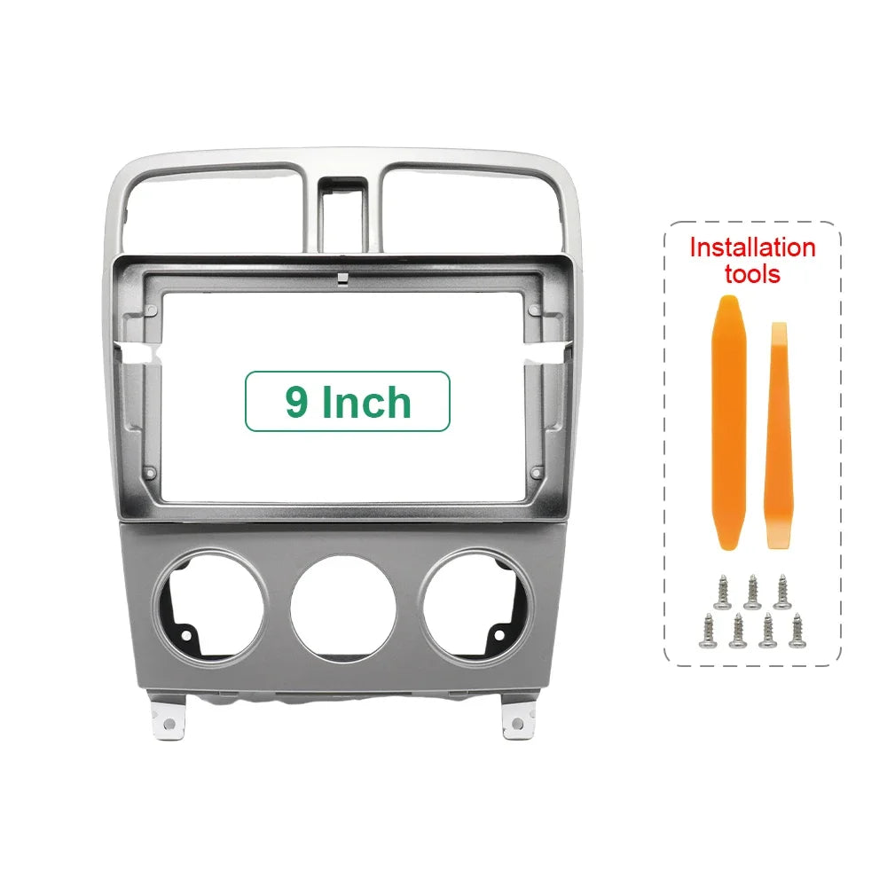 9 Inch Car Frame Fascia Adapter for Subaru Forester XV Levorg 2003-2008 Audio Screen Multimedia CD Player Cables Harness Frame