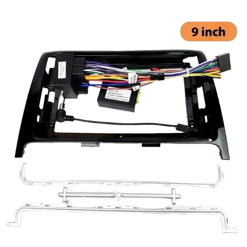 Radio Panel Frame for VW Polo 2012 to 2017, Quadlock Wiring Harness Adapter, CAN Bus Decoder, for 16 Pin 9" Android Multimedia